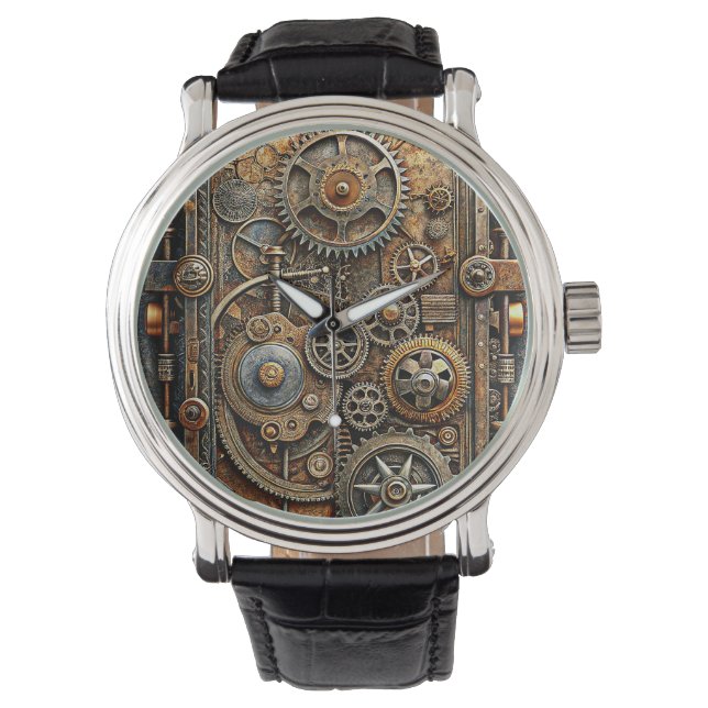 Steampunk Art Watch Horloge (Voorkant)