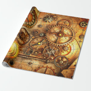 Steampunk Art Wrapping Paper Cadeaupapier