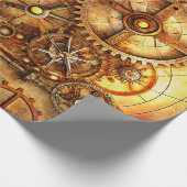 Steampunk Art Wrapping Paper Cadeaupapier (Hoek)