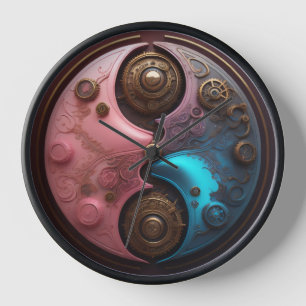 Steampunk art Ying yang