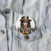 Steampunk Artist Ronde Button 7,6 Cm (In situ)