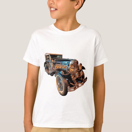 Steampunk-auto T-shirt (Voorkant)