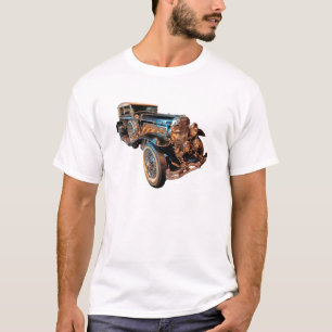 Steampunk auto's - geweldige vintage Duesenberg 19 T-shirt