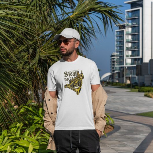 Steampunk-autovervoer T-shirt