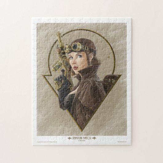 Steampunk Aviator Puzzle Legpuzzel (Verticaal)