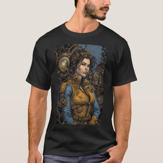 Steampunk Avontuur T-shirt (Voorkant)