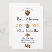 Steampunk-Baby shower Kaart (Voorkant / Achterkant)