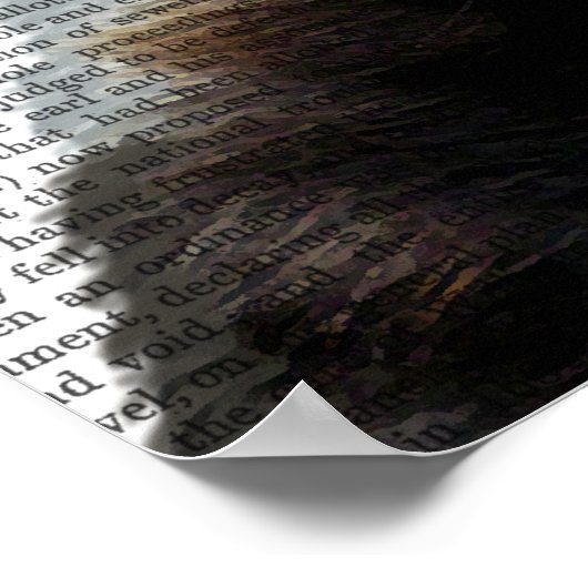 Steampunk Badger in Top Hat Poster (Hoek)