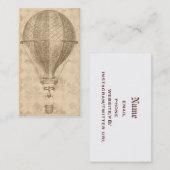 Steampunk Ballon Business of Contact Kaarten Contactkaartje (Voorkant / Achterkant)
