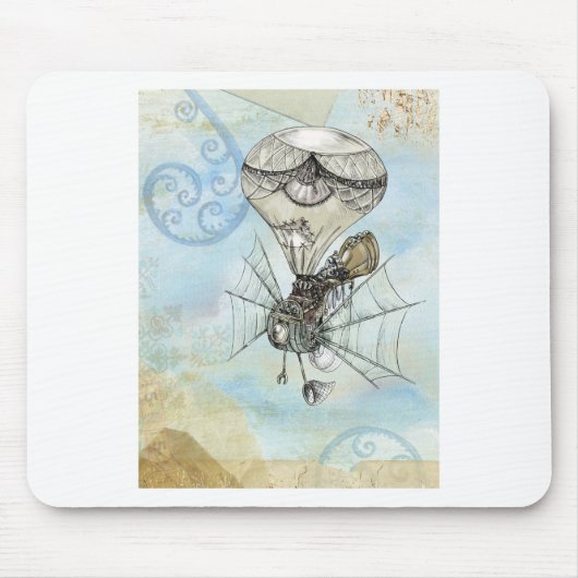 steampunk ballon muismat (Voorkant)