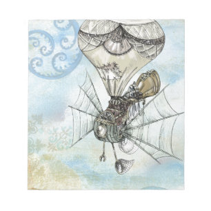 steampunk ballon notitieblok