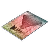 Steampunk ballon Schets Hardcover Notitieboek (Linkerzijde)