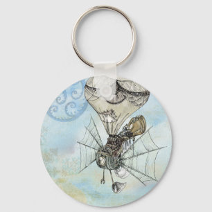 steampunk ballon sleutelhanger