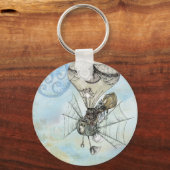 steampunk ballon sleutelhanger (Voorkant)