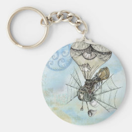 steampunk ballon sleutelhanger