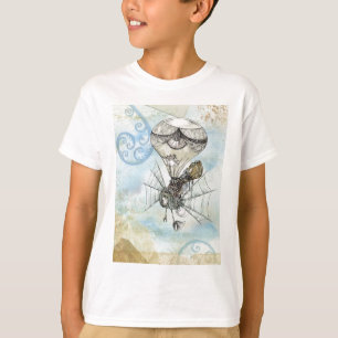 steampunk ballon t-shirt