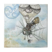 steampunk ballon tegeltje (Voorkant)