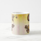 Steampunk Balloon Antiek Geel Koffiemok (Center)