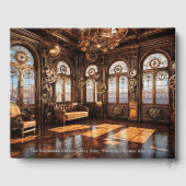 Steampunk Ballroom Elegant Retro Cool Gastenboek (Achterkant)