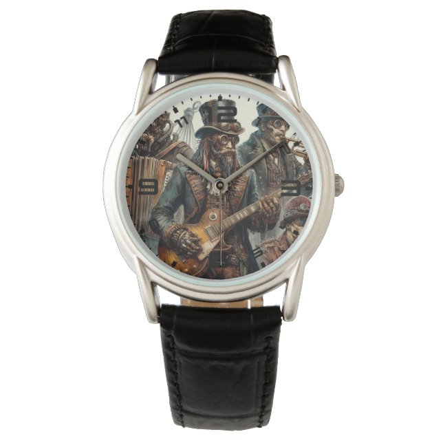 Steampunk Band Watch Horloge (Voorkant)