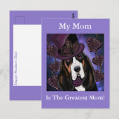 STEAMPUNK Basset Hound Briefkaart (Voorkant / Achterkant)