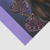 STEAMPUNK Basset Hound Tissuepapier (Detail)