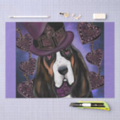 STEAMPUNK Basset Hound Tissuepapier (Craft)