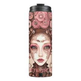 STEAMPUNK BEAUTY FANTASY ART ROZE Thermische Tumbl Thermosbeker