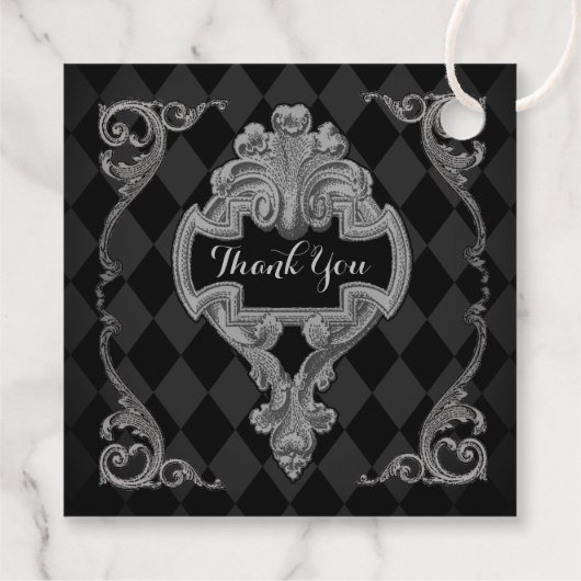 Steampunk Bedankt Bedankjes Labels (Achterkant)