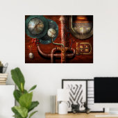 Steampunk - Bedieningsorganen Poster (Thuiskantoor)
