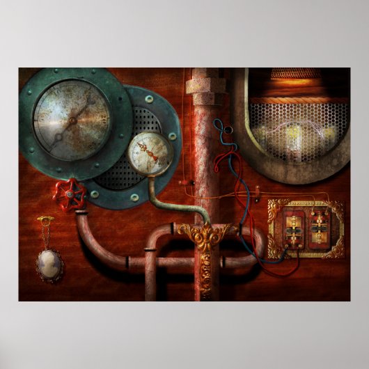 Steampunk - Bedieningsorganen Poster (Voorkant)