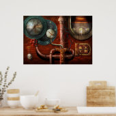 Steampunk - Bedieningsorganen Poster (Keuken)