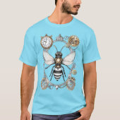 Steampunk Bee Insect Honing Bijen Keeper T-shirt (Voorkant)