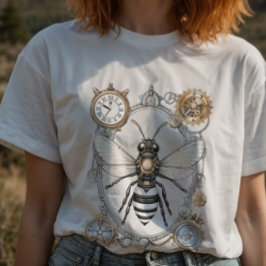 Steampunk Bee Insect Honing Bijen Keeper T-shirt