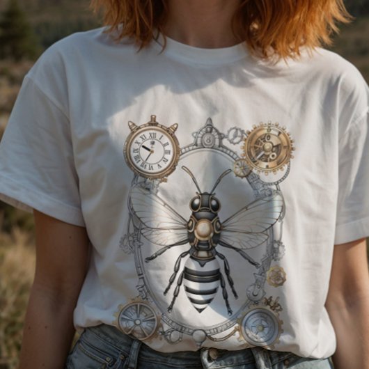 Steampunk Bee Insect Honing Bijen Keeper T-shirt