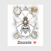 Steampunk Bee Insect Honing Bijen Sticker Robotic (Vel)