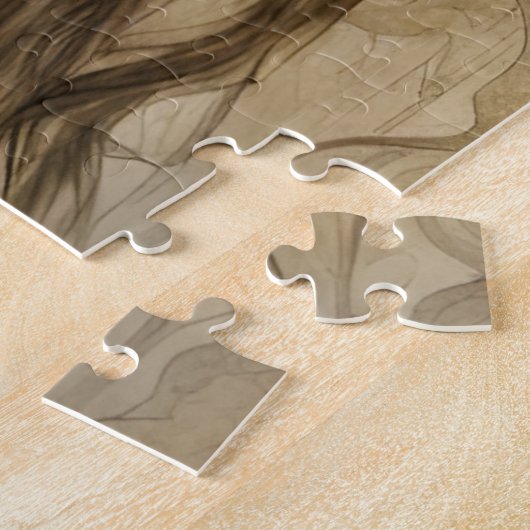 Steampunk Bee Insect Vrouw Legpuzzel (Zijkant)