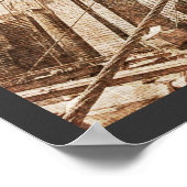 Steampunk-beelden over de Brooklyn Bridge Poster (Hoek)