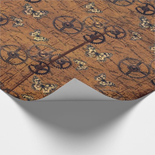  Steampunk-behangpapier Cadeaupapier (Hoek)