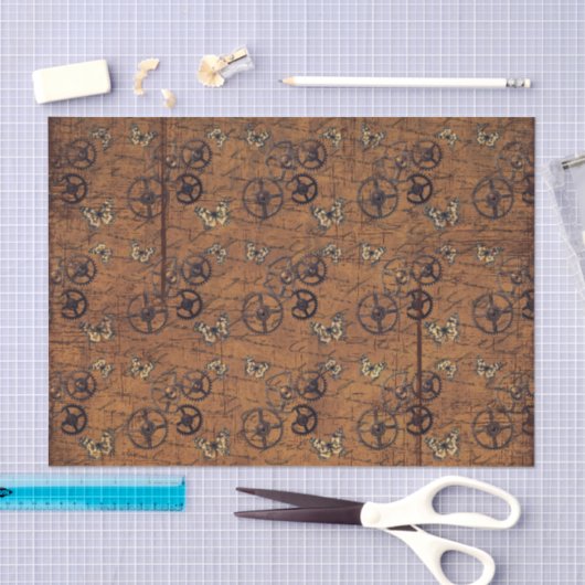  Steampunk-behangpapier Tissuepapier (Craft)