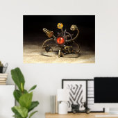 Steampunk Beholder Robot Poster (Thuiskantoor)