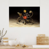 Steampunk Beholder Robot Poster (Keuken)