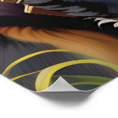 Steampunk Berner Berghond Poster (Hoek)