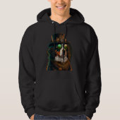 Steampunk Berner Sennenhond 1 Hoodie (Voorkant)