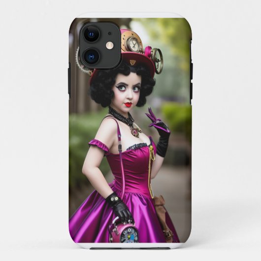 Steampunk Betty Boop-telefooncel Case-Mate iPhone Case (Achterkant)