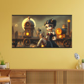 Steampunk Betty Canvas Afdruk (Insitu (Woonkamer))