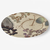 Steampunk Bicycle Borden voor papier Papieren Bordje (Gekanteld)