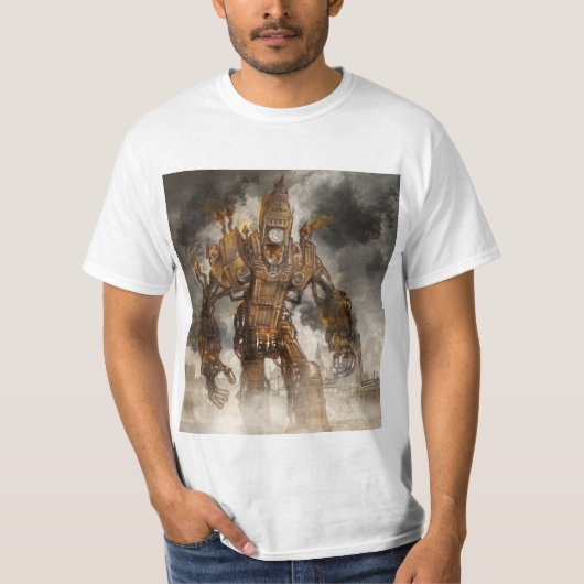 Steampunk Big Ben Shirt 2 (Voorkant)