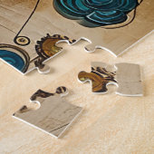 Steampunk Bird Art moeilijk Legpuzzel (Zijkant)