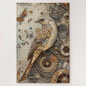 Steampunk Bird Art moeilijk Legpuzzel (Verticaal)
